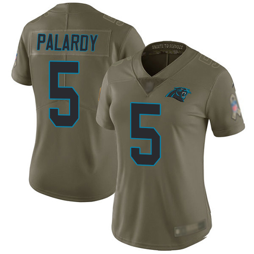 Carolina Panthers Limited Olive Women Michael Palardy Jersey NFL Football #5 2017 Salute to Service->carolina panthers->NFL Jersey